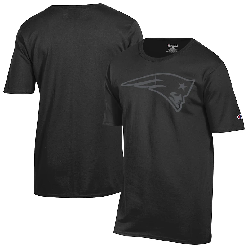 Men's Champion Black New England Patriots Tonal Logo T-Shirt