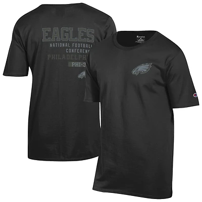 Men's Champion Black Philadelphia Eagles Tonal Logo T-Shirt