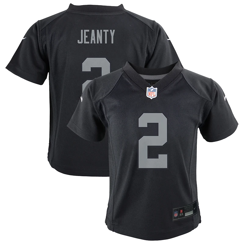 Preschool Nike Ashton Jeanty Black Las Vegas Raiders Team Player Game Jersey