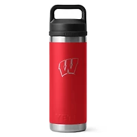YETI Wisconsin Badgers 18oz. Rambler Chug Water Bottle