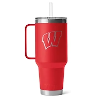 YETI Wisconsin Badgers 42oz. Rambler Straw Mug