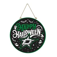 Dallas Stars 18" Happy Halloween Wooden Round Door Sign