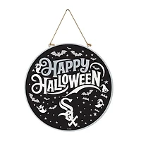 Chicago White Sox 18" Happy Halloween Wooden Round Door Sign