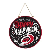 Carolina Hurricanes 18" Happy Halloween Wooden Round Door Sign