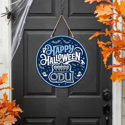 Old Dominion Monarchs 18" Happy Halloween Wooden Round Door Sign