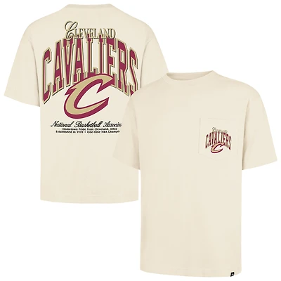 Unisex '47 Cream Cleveland Cavaliers Crossover Collection Foundation Pocket T-Shirt