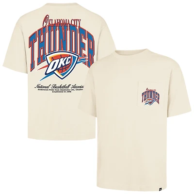 Unisex '47 Cream Oklahoma City Thunder Crossover Collection Foundation Pocket T-Shirt