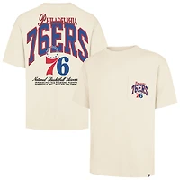 Unisex '47 Cream Philadelphia 76ers Crossover Collection Foundation Pocket T-Shirt