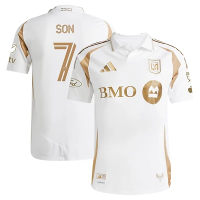 Men's adidas Son Heung-Min White LAFC 2025 Secondary Authentic Player Jersey