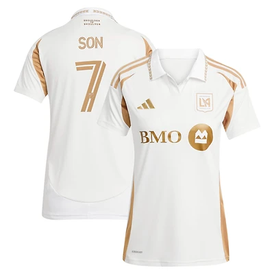 Women's adidas Son Heung-Min White LAFC 2025 Secondary Replica Player Jersey