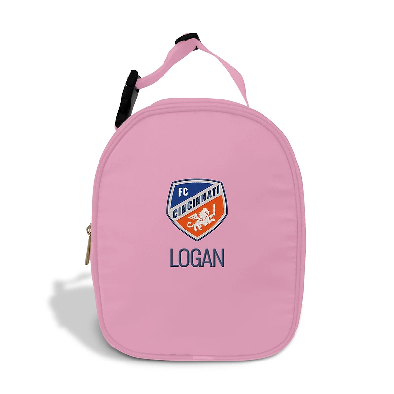 Youth Chad & Jake Light Pink FC Cincinnati Personalized Insulated Bag