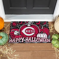 Cincinnati Reds 28" x 16" Happy Halloween Turf Door Mat