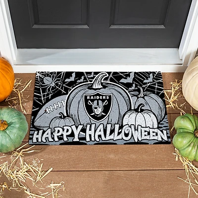 Las Vegas Raiders 28" x 16" Happy Halloween Turf Door Mat