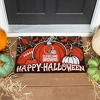 Cleveland Browns 28" x 16" Happy Halloween Turf Door Mat