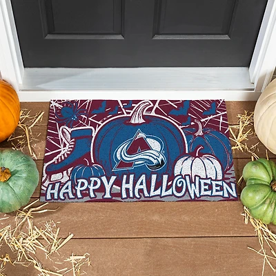 Colorado Avalanche 28" x 16" Happy Halloween Turf Door Mat