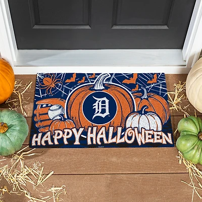 Detroit Tigers 28" x 16" Happy Halloween Turf Door Mat