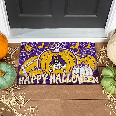 ECU Pirates 28" x 16" Happy Halloween Turf Door Mat