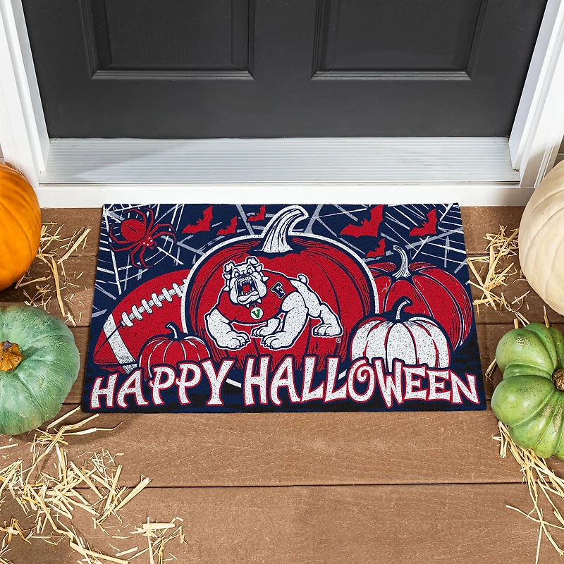 Fresno State Bulldogs 28" x 16" Happy Halloween Turf Door Mat