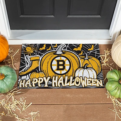 Boston Bruins 28" x 16" Happy Halloween Turf Door Mat