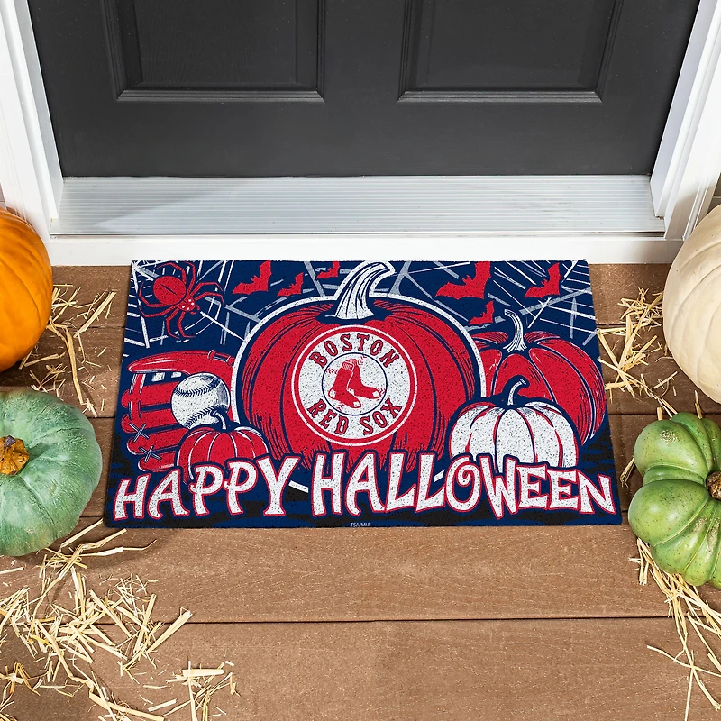 Boston Red Sox 28" x 16" Happy Halloween Turf Door Mat