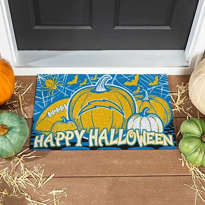 Los Angeles Chargers 28" x 16" Happy Halloween Turf Door Mat