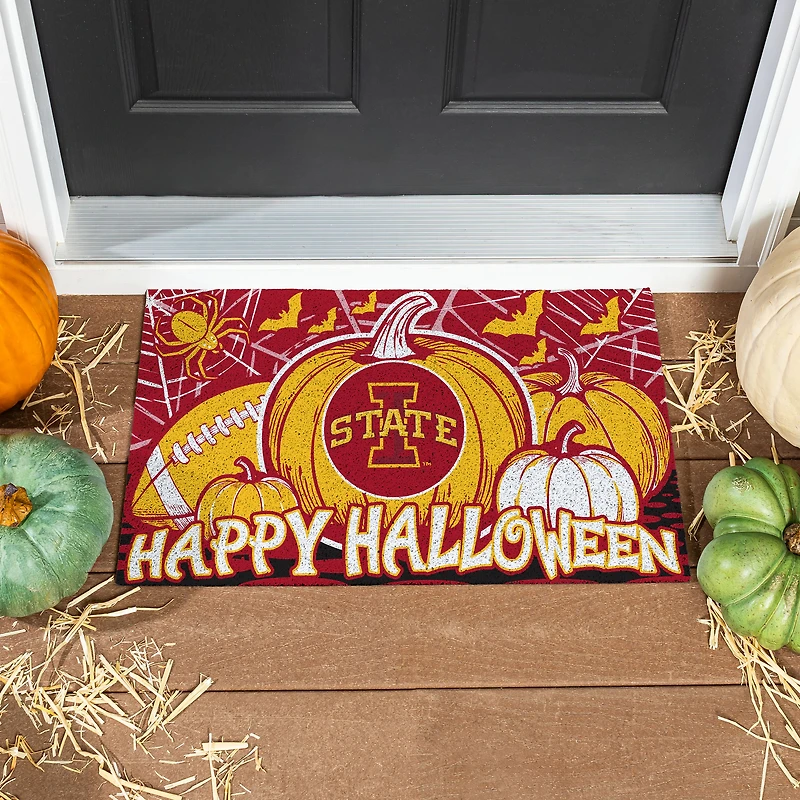 Iowa State Cyclones 28" x 16" Happy Halloween Turf Door Mat