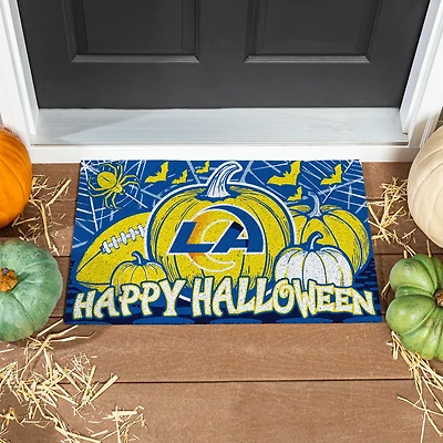 Los Angeles Rams 28" x 16" Happy Halloween Turf Door Mat