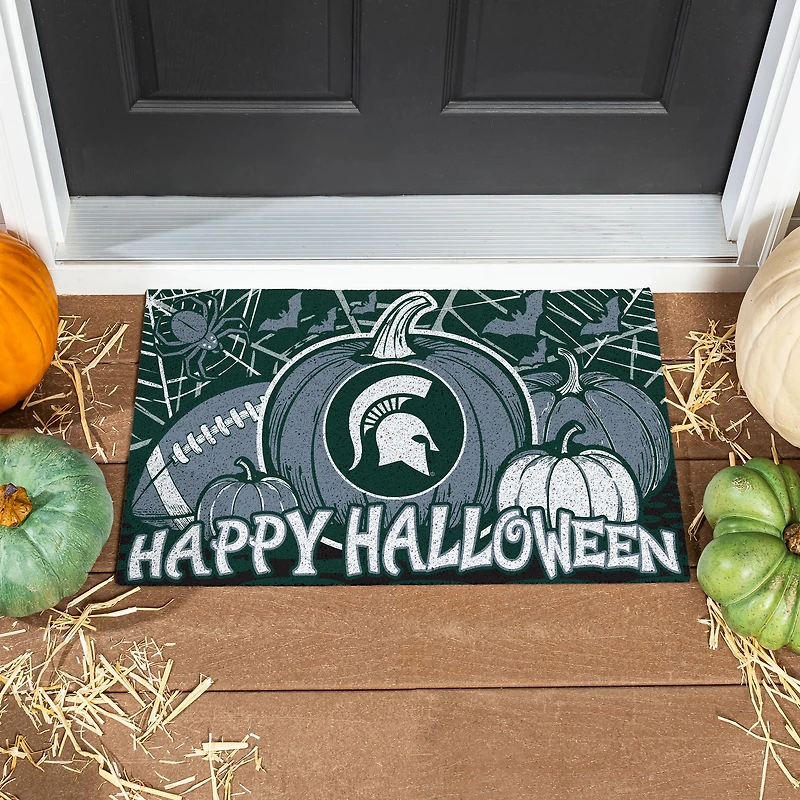 Michigan State Spartans 28" x 16" Happy Halloween Turf Door Mat