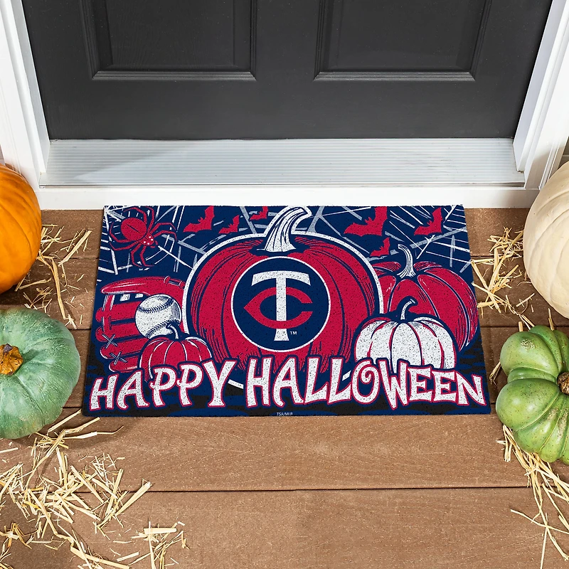 Minnesota Twins 28" x 16" Happy Halloween Turf Door Mat