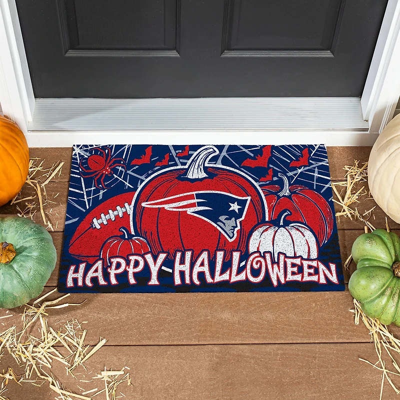 New England Patriots 28" x 16" Happy Halloween Turf Door Mat