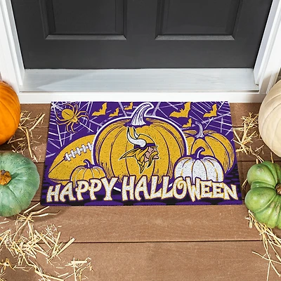 Minnesota Vikings 28" x 16" Happy Halloween Turf Door Mat