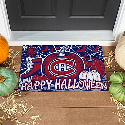 Montreal Canadiens 28" x 16" Happy Halloween Turf Door Mat
