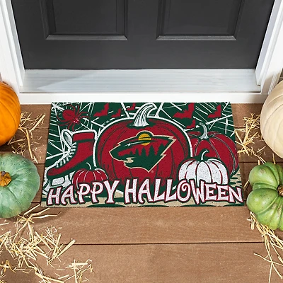 Minnesota Wild 28" x 16" Happy Halloween Turf Door Mat