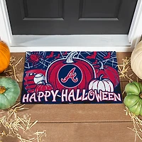 Atlanta Braves 28" x 16" Happy Halloween Turf Door Mat