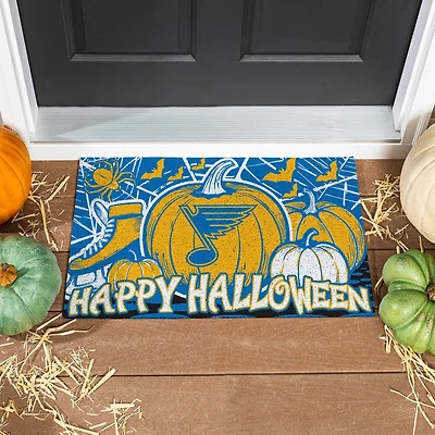 St. Louis Blues 28" x 16" Happy Halloween Turf Door Mat