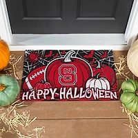 NC State Wolfpack 28" x 16" Happy Halloween Turf Door Mat