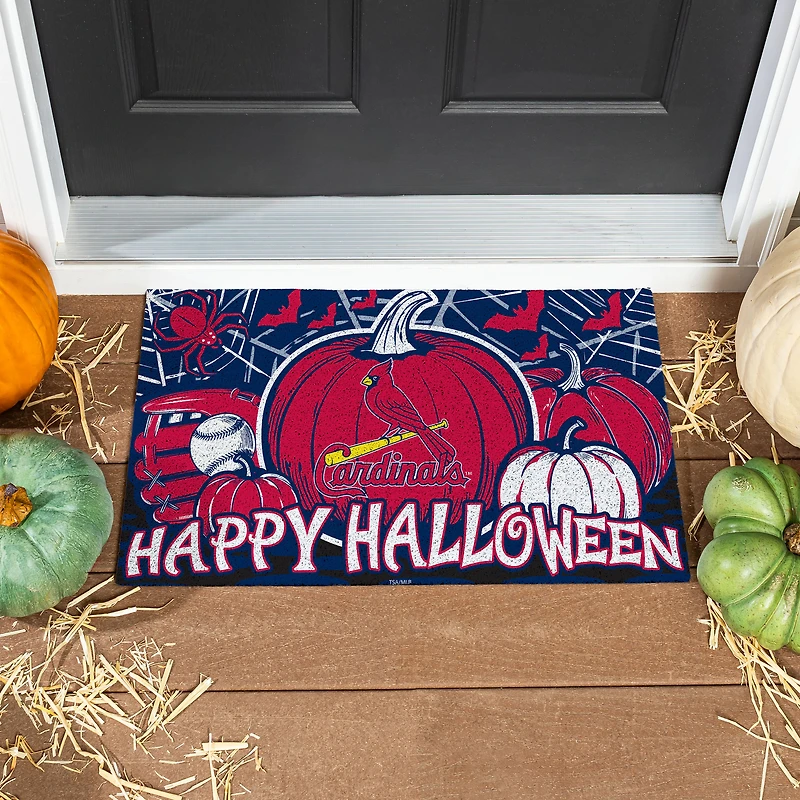 St. Louis Cardinals 28" x 16" Happy Halloween Turf Door Mat