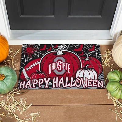 Ohio State Buckeyes 28" x 16" Happy Halloween Turf Door Mat
