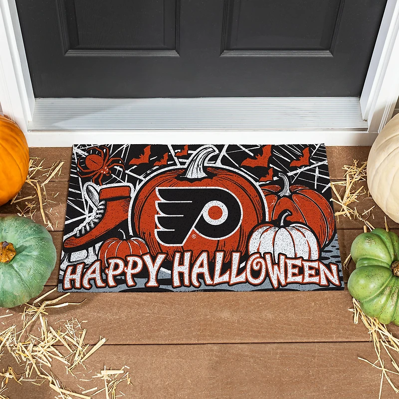 Philadelphia Flyers 28" x 16" Happy Halloween Turf Door Mat