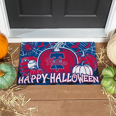 Philadelphia Phillies 28" x 16" Happy Halloween Turf Door Mat