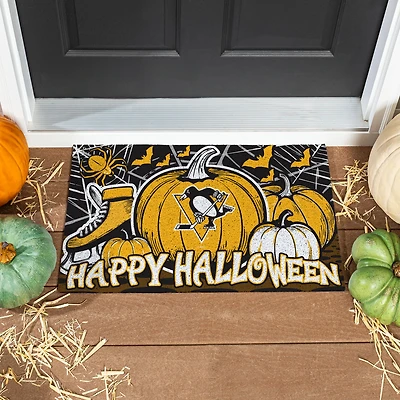Pittsburgh Penguins 28" x 16" Happy Halloween Turf Door Mat
