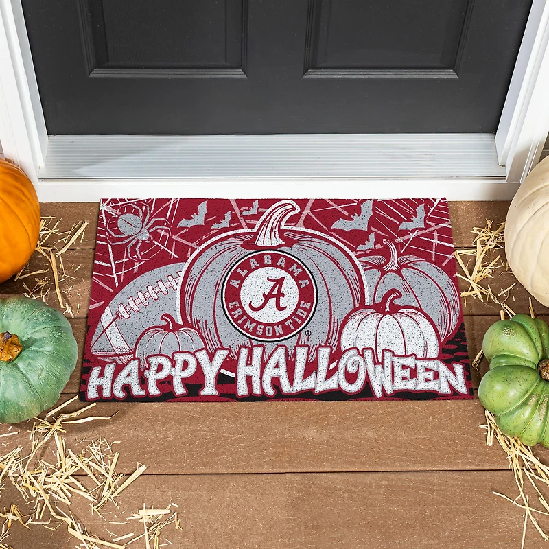 Alabama Crimson Tide 28" x 16" Happy Halloween Turf Door Mat