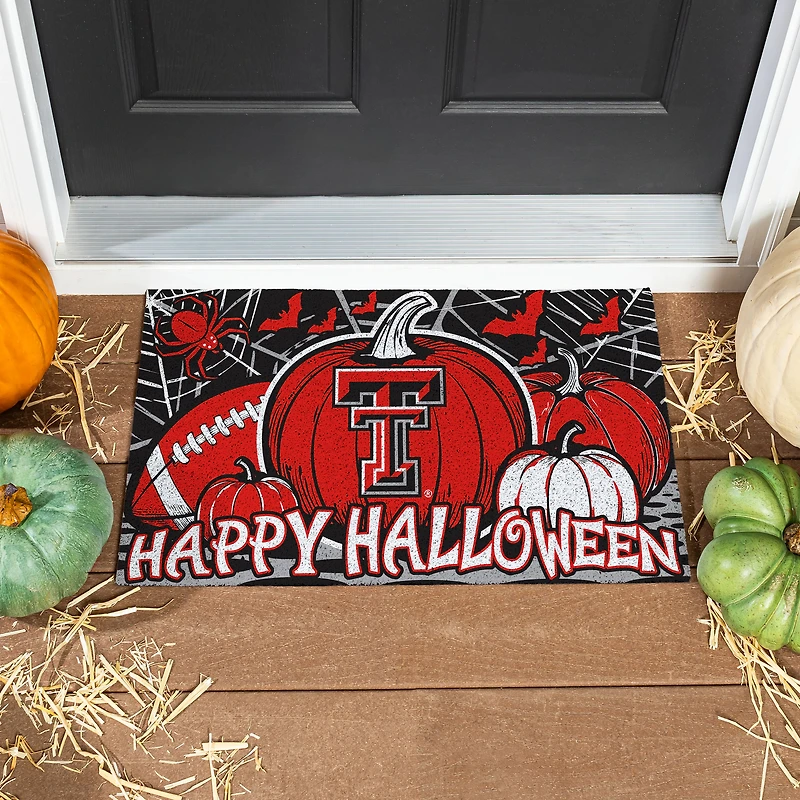 Texas Tech Red Raiders 28" x 16" Happy Halloween Turf Door Mat