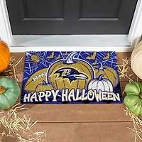 Baltimore Ravens 28" x 16" Happy Halloween Turf Door Mat