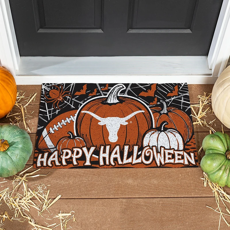 Texas Longhorns 28" x 16" Happy Halloween Turf Door Mat