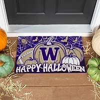 Washington Huskies 28" x 16" Happy Halloween Turf Door Mat