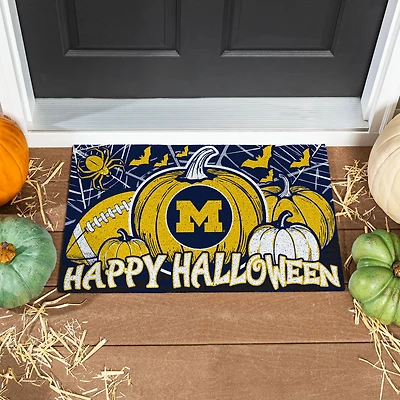 Michigan Wolverines 28" x 16" Happy Halloween Turf Door Mat