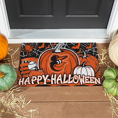 Baltimore Orioles 28" x 16" Happy Halloween Turf Door Mat