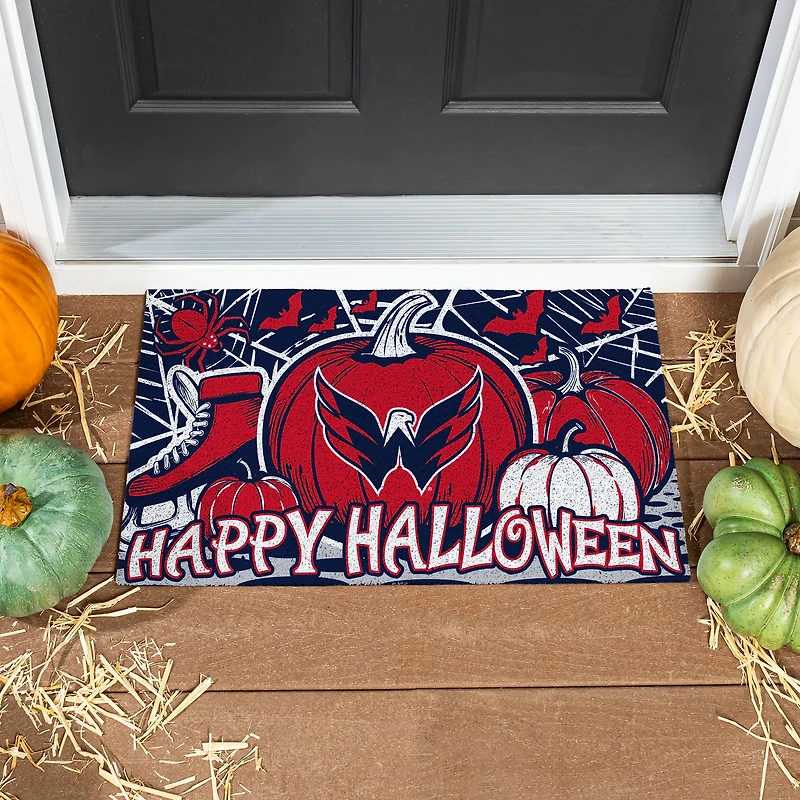 Washington Capitals 28" x 16" Happy Halloween Turf Door Mat