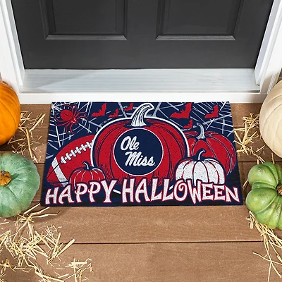 Ole Miss Rebels 28" x 16" Happy Halloween Turf Door Mat